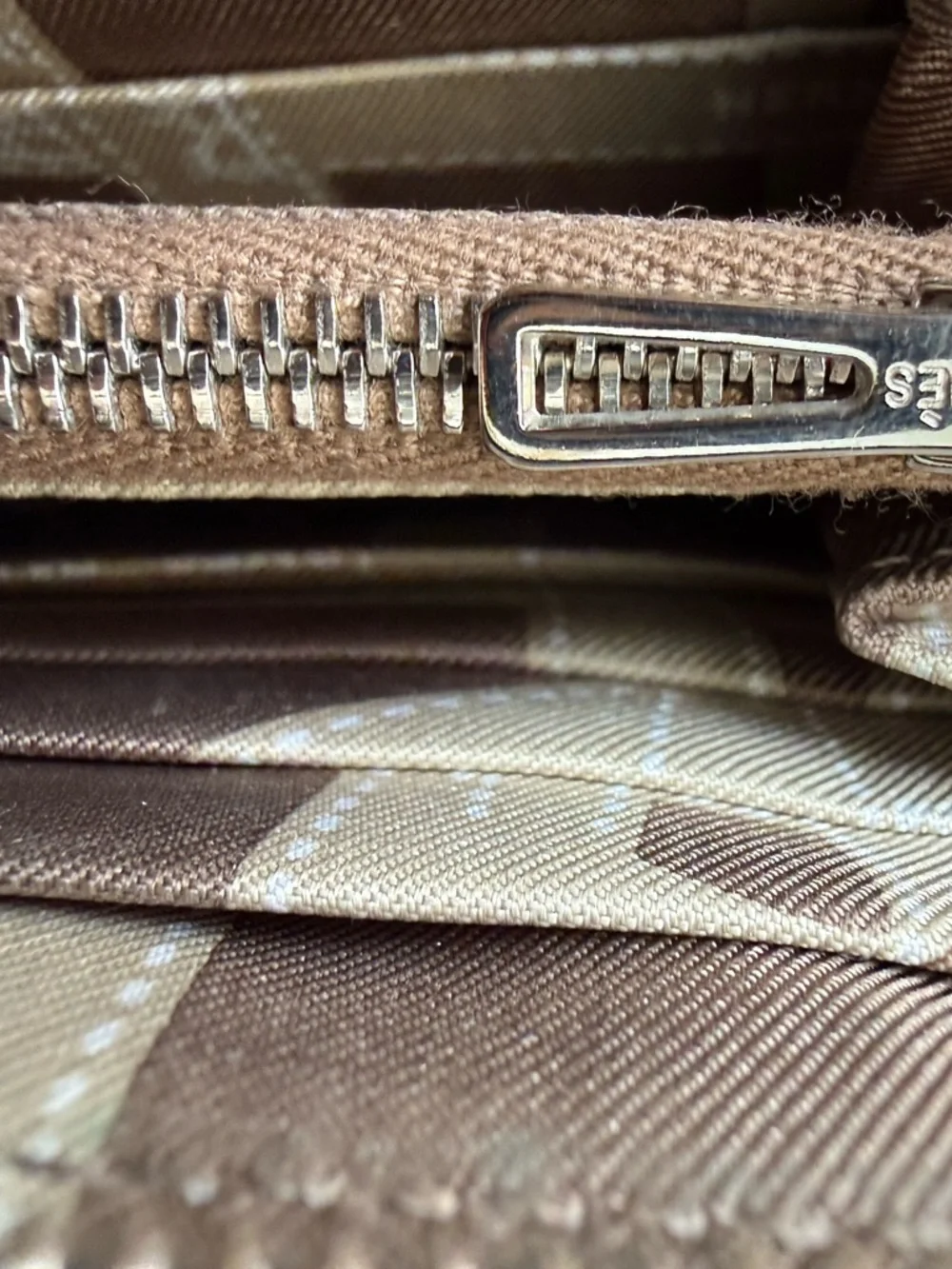 HERMES Blue Leather Zip Wallet Clutch - Picture 8 of 13